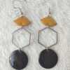 Boucles d'oreilles l'orange noire