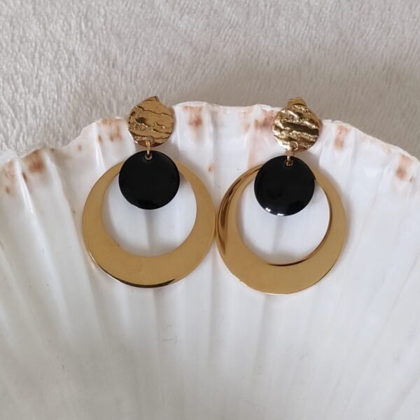 Boucles d'oreilles sol negro