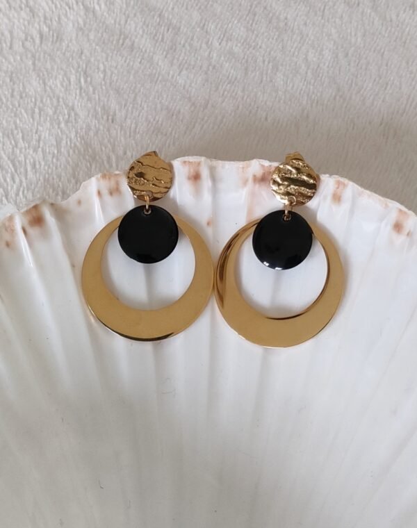 Boucles d'oreilles sol negro