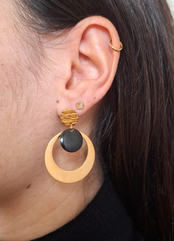 Boucles d'oreilles sol negro