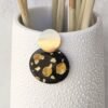 Boucles d'oreilles sombre d'or