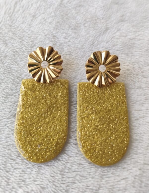 Boucles d'oreilles lotus vert