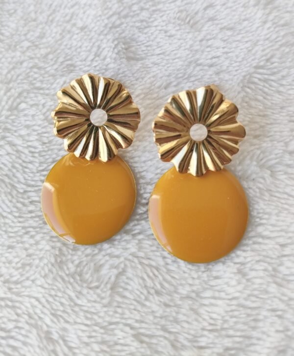 Boucles d'oreilles soleil fleuri