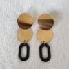 Boucles d'oreilles anneau noir