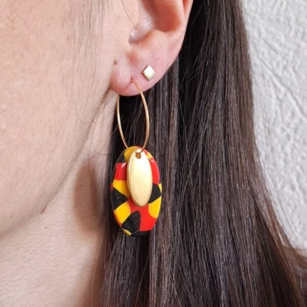 Boucles d'oreilles flamme