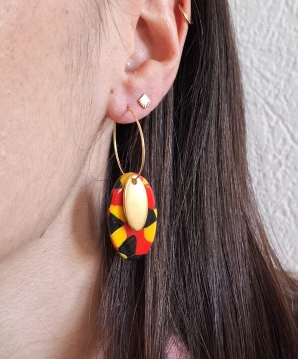 Boucles d'oreilles flamme