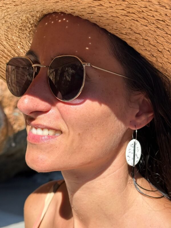 Boucles d'oreilles goutte de neige