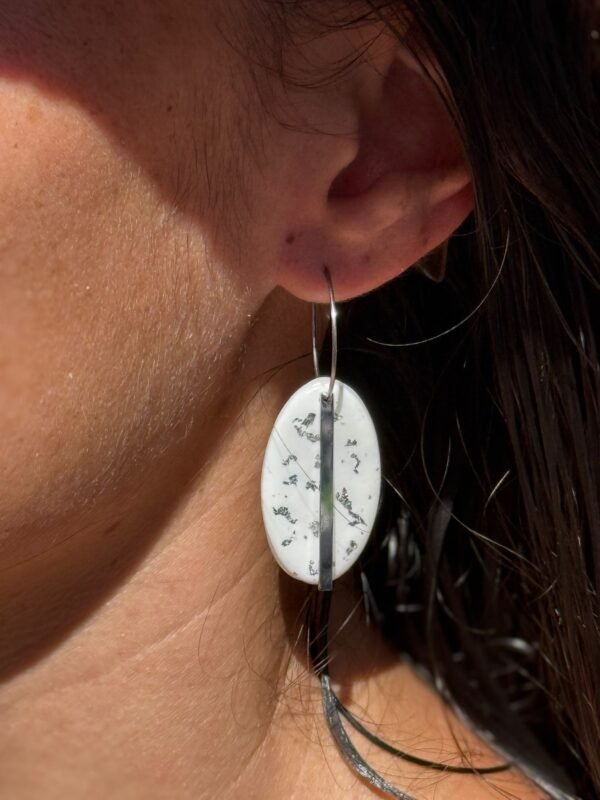 Boucles d'oreilles goutte de neige