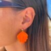 Boucles d'oreilles Coquillage Orange