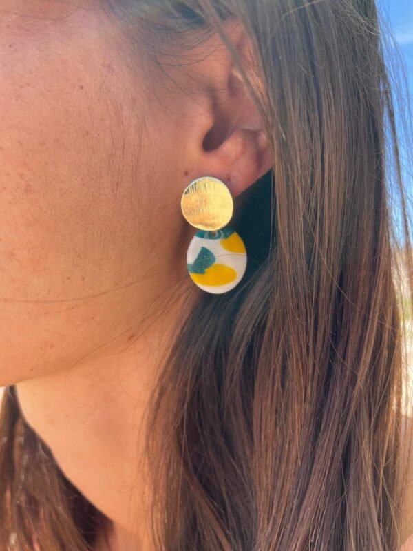 Boucles d'oreilles citron