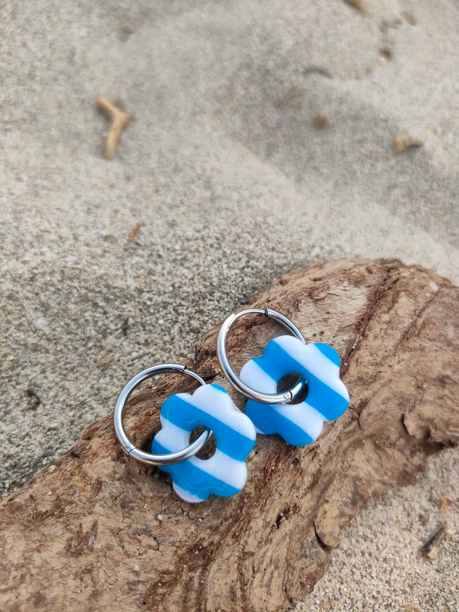 Créoles fleur marin