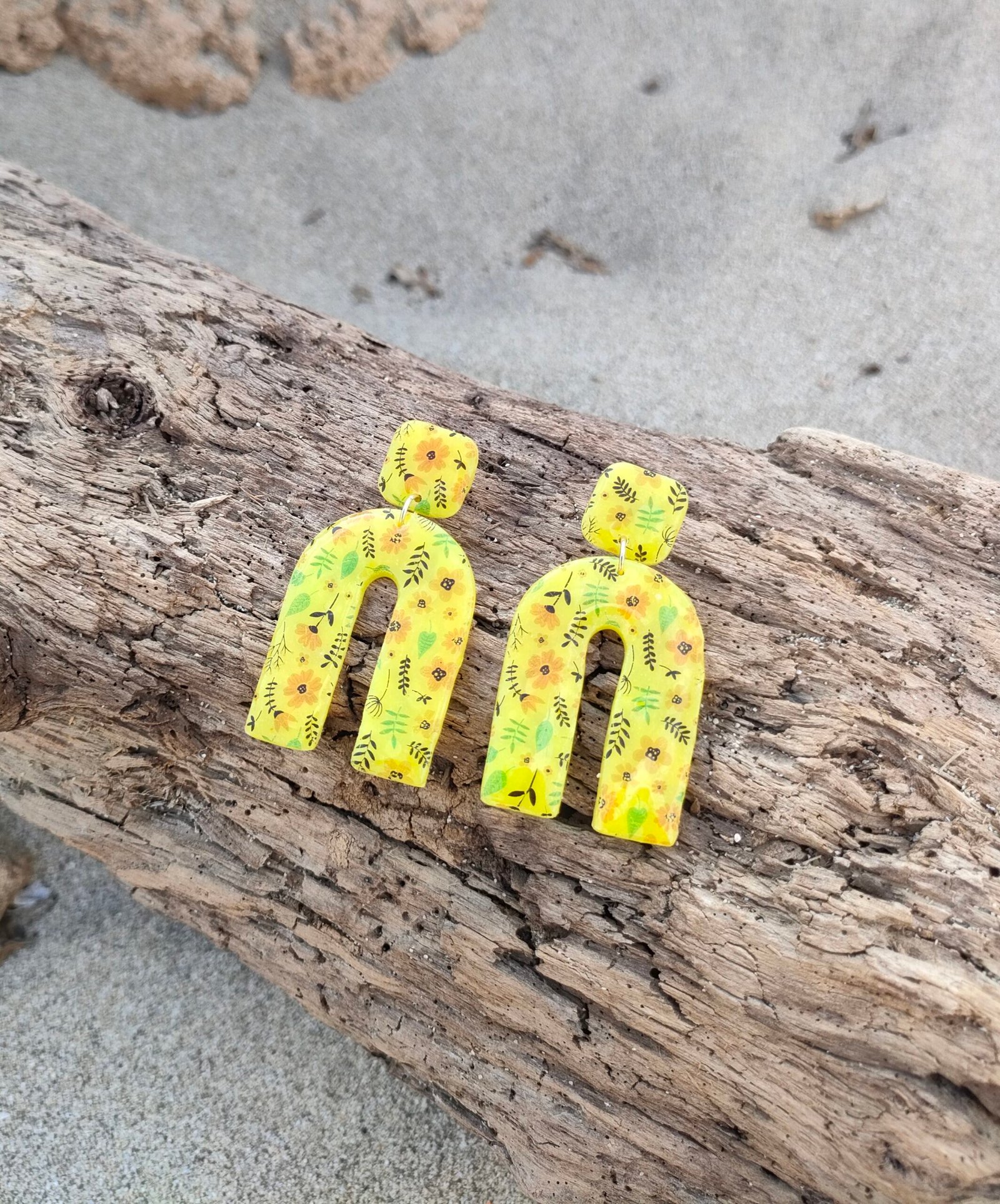 Boucles d'oreilles fleuries