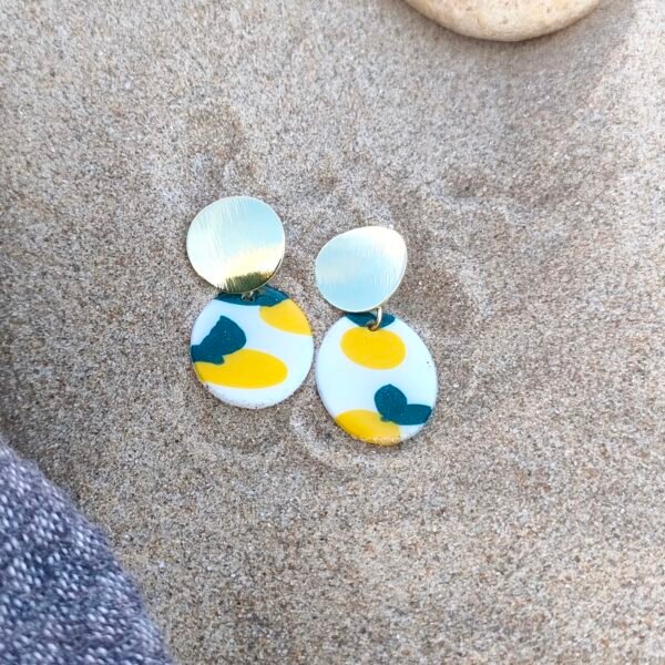 Boucles d'oreilles citron