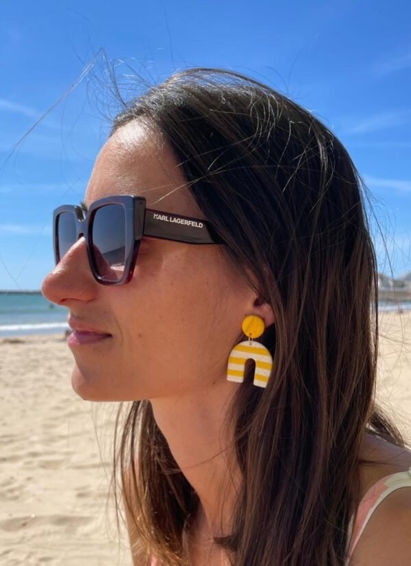 Boucles d'oreilles abeille