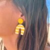 Boucles d'oreilles abeille