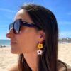 Boucles d'oreilles doubles fleurs