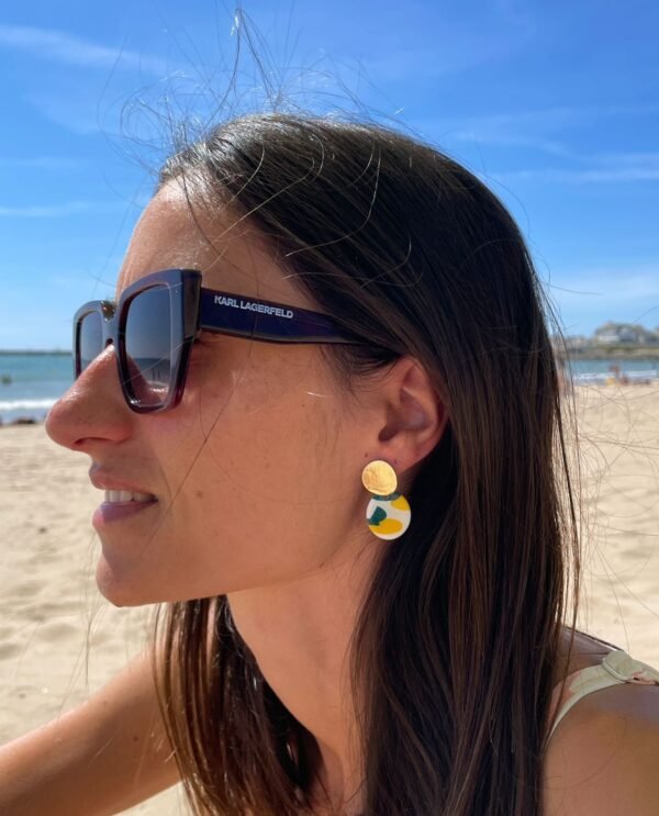 Boucles d'oreilles citron
