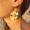 Boucles d'oreilles citron rond