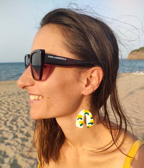 Boucles d'oreilles citron