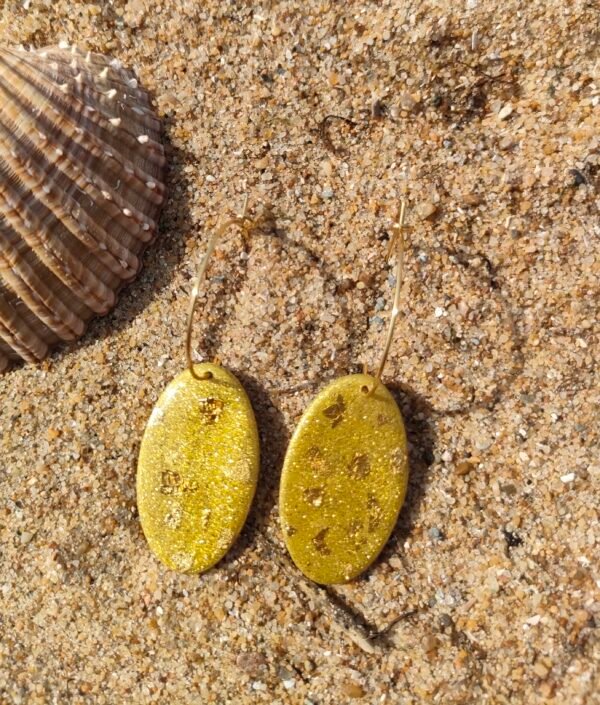 Oplus_131104 Boucles d'oreilles paillettes d'or