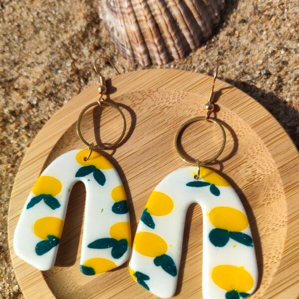 Oplus_131104 Boucles d'oreilles citron