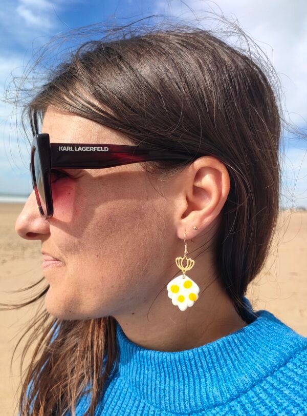 Oplus_131104 Boucles d'oreilles cage jaune