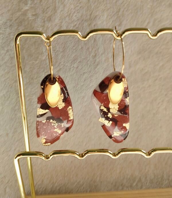 Boucles d'oreilles créoles collection AUTOMNE